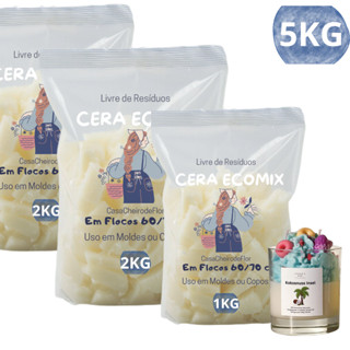 Cera Ecomix Parafinada 5kg para Velas Artesanais e Molde em Oferta na Shopee