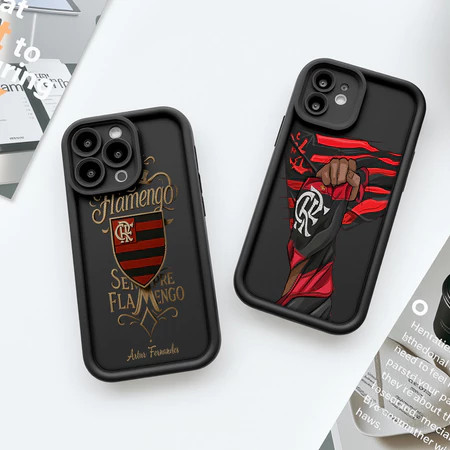 FLAMENGO TPU anti-impacto Capinha Capa Para Samsung A14 A15 A54 A55 A05S A16 A07 A17 S22 S23 S25 FE Ultra