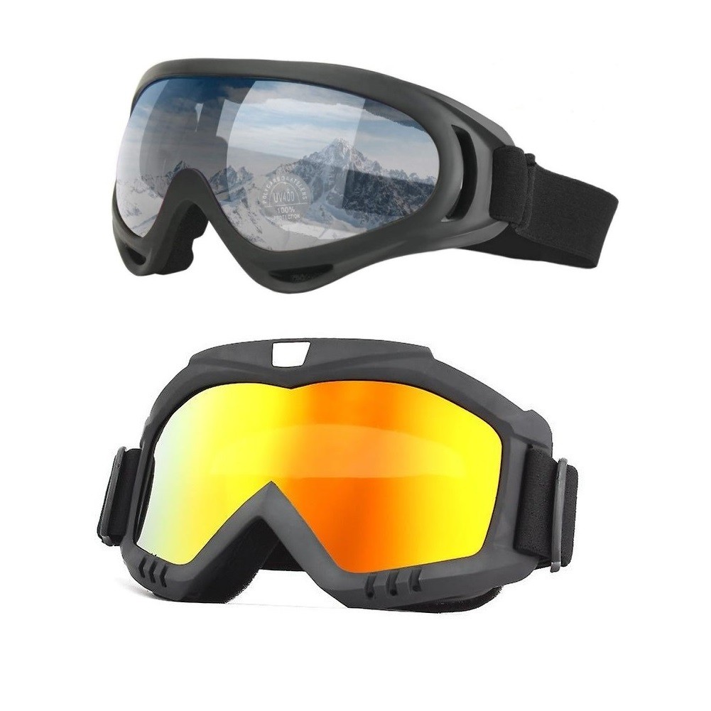 Kit 2 Óculos Jet Ski Snowboard Moto Paintball Kitesurf Uv400
