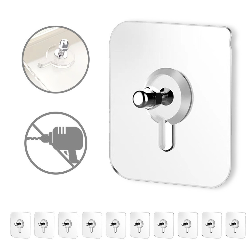 Kit com 10 Parafusos Adesivos - Fixação Forte sem Furos!