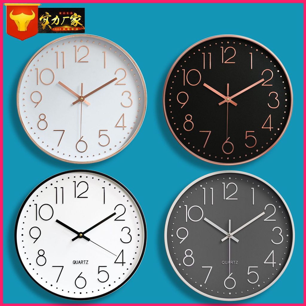 30cm relógio de parede sala de estar relógio de parede relógio de quartzo fixado na parede criativo mudo relógio de pare