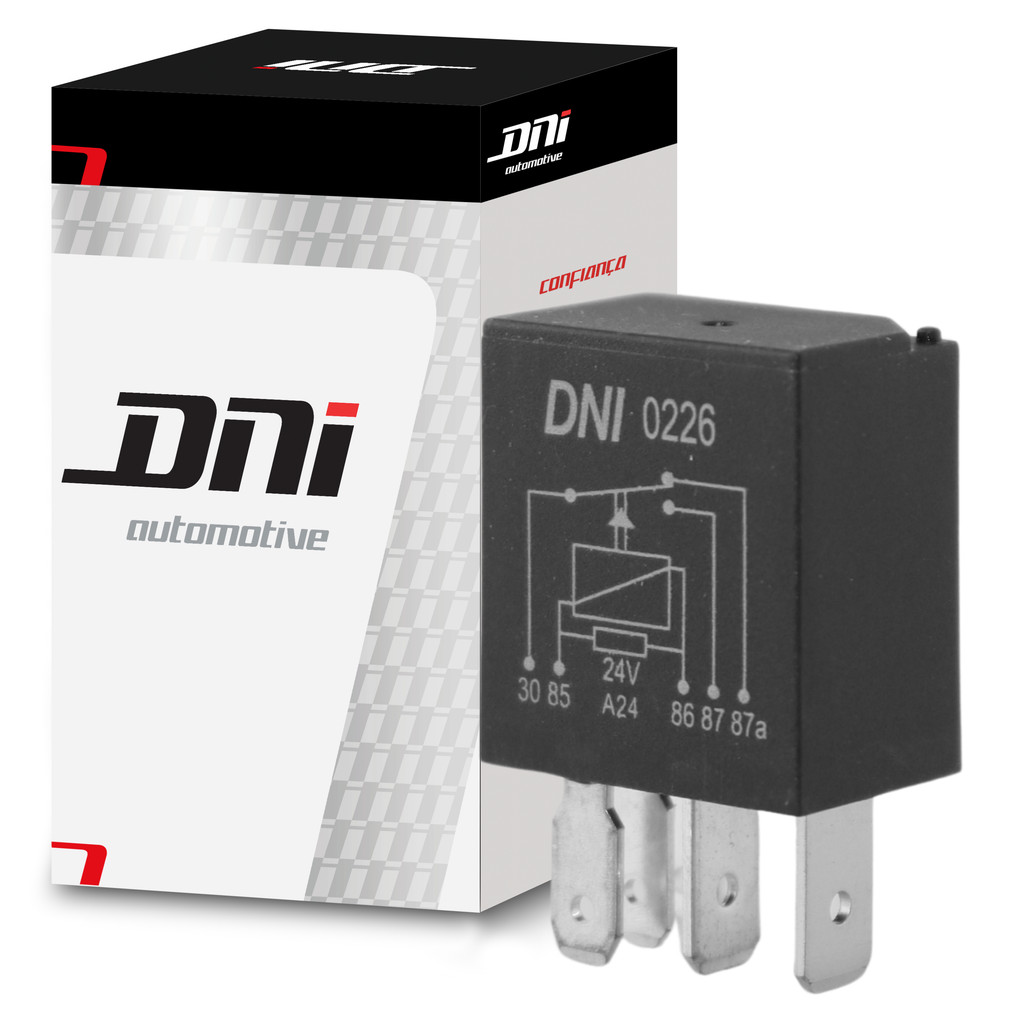 Míni Relé Auxiliar 24V - DNI 0226 em Oferta na Shopee