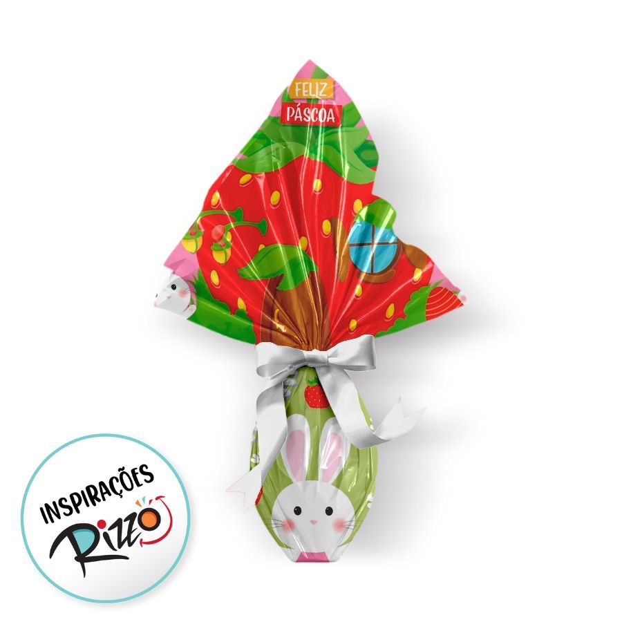 Saco Express 35x35cm Para Ovos de 250g a 350g - Strawbelly - 25 unidades - Cromus - Rizzo