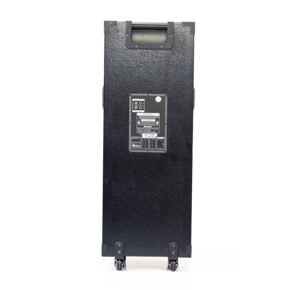 Caixa de Som Amplificada Amvox ACA 1101 1100W Black Duplo Preta — imagem 2 de 2