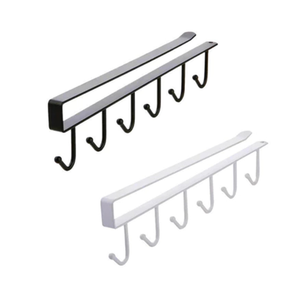 KIT 3PCS Suporte De Metal Porta Xícaras Canecas Utensílios Em Geral Para Pendurar No Armário