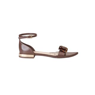 Sandália Bebecê Rasteira Elegante com Detalhes Metalizados em Oferta na Shopee