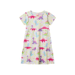 Vestido Estampado Dino Menina Marisol