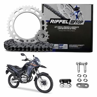 KIT RELAÇÃO TRANSMISSÃO TRAÇÃO RIFFEL HONDA XRE 300 2009 a 2023 COM RETENTOR em Oferta na Shopee