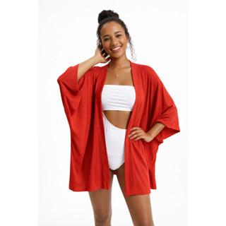 Kimono Feminino Viscolycra Leve e Confortável Sobreposição Lisa Caimento Solto em Oferta na Shopee