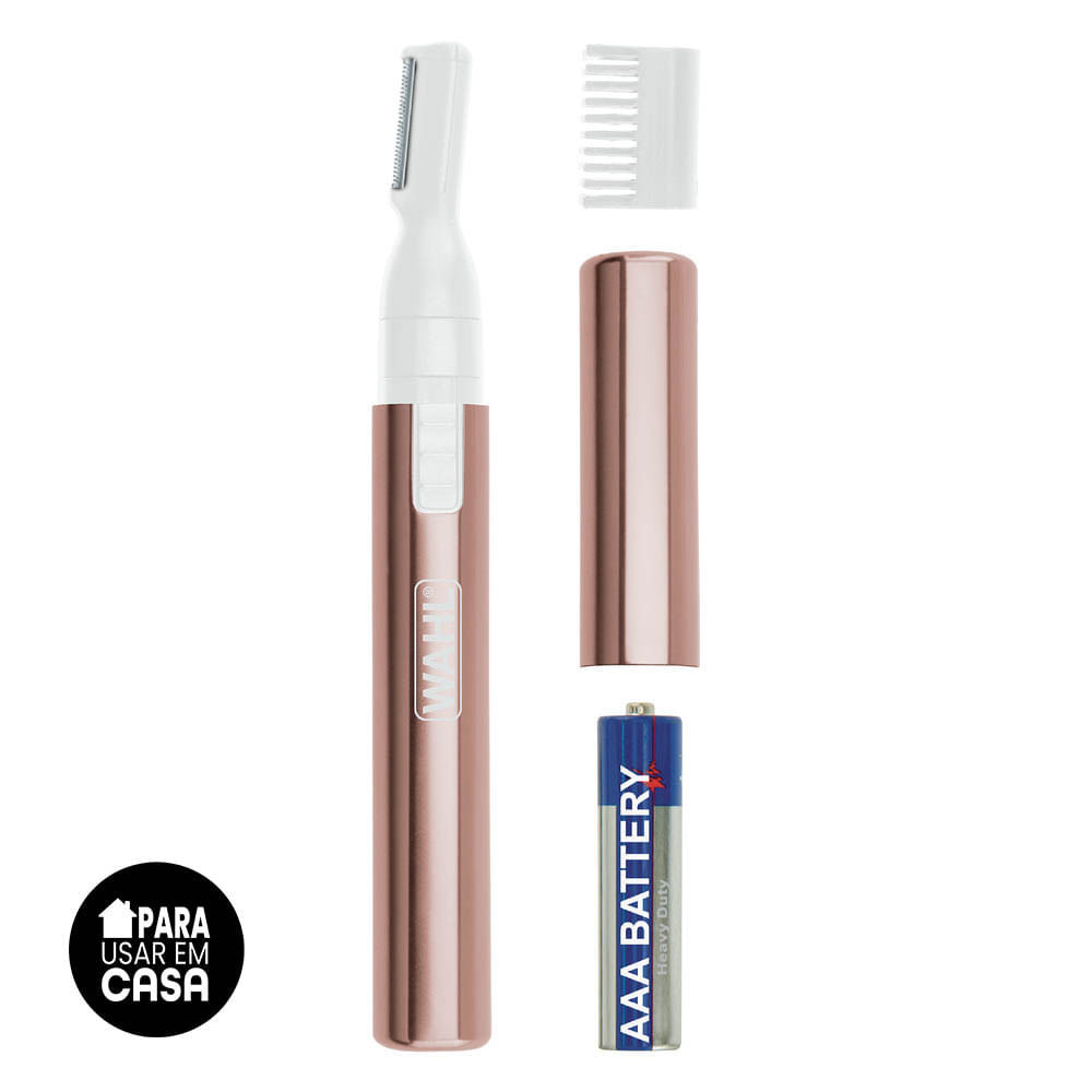 Wahl Aparador de Pelos Clean  Confident Ouro Rose Original Bivolt Recarregável Compacto e ergonômico em Oferta na Shopee