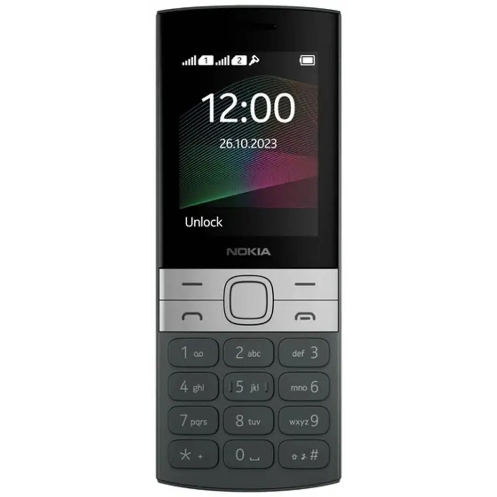 Celular Para Idosos Nokia 150 4G MP3 Radio Ds Teclas Grandes Preto