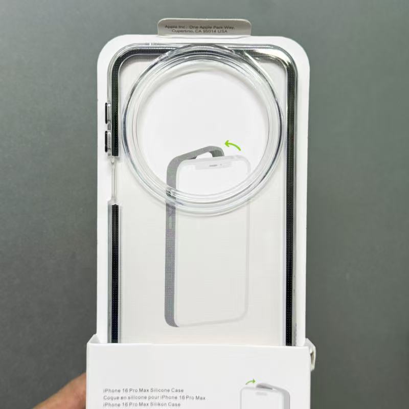 Capa 2 em 1 de dupla camada adequada para OnePlus Ace6T, transparente 1+Ace6 com borda de cor contrastante, capa macia à