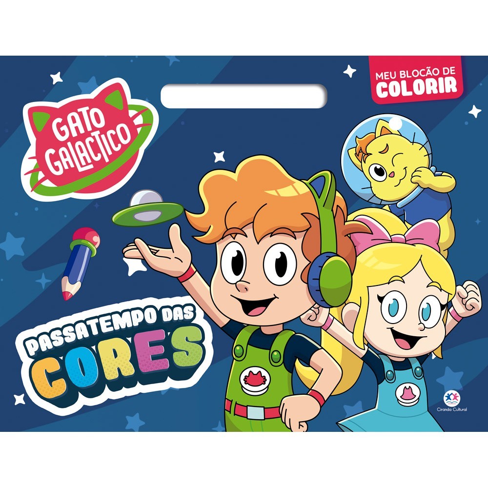Livro Gato Galactico - Passatempo das cores