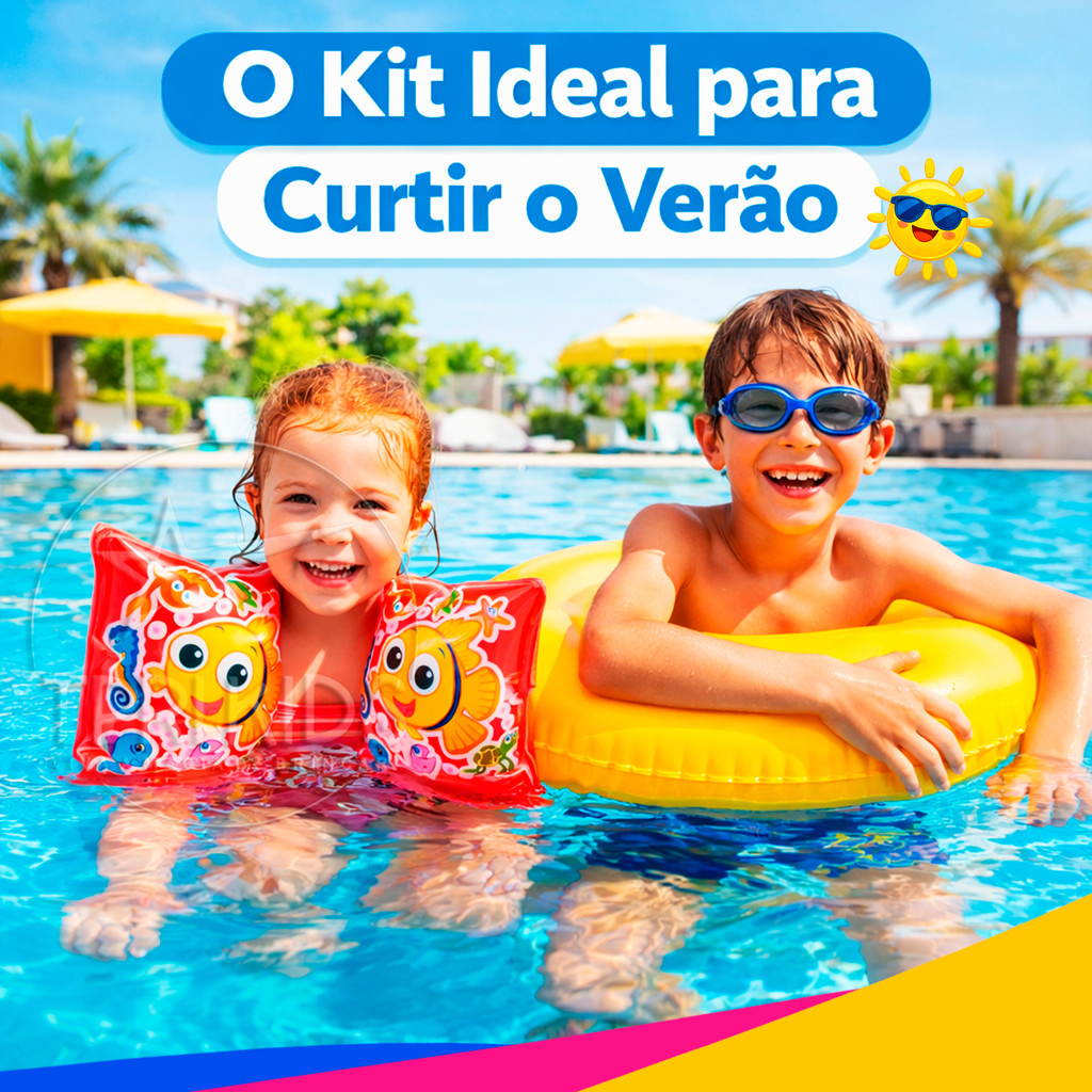 KIT BOIA DE BRAÇO + BOIA NEON GRANDE INFANTIL INFLÁVEL REDONDA SALVA VIDAS MENINO MENINA CRIANÇA PISCINA NATAÇÃO PRAIA em Oferta na Shopee
