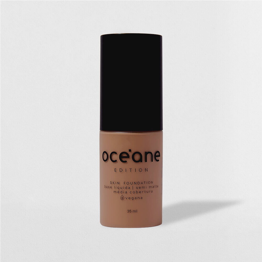 Base Líquida Média Semi-Matte - Skin Foundation 340m Océane Edition 35ml em Oferta na Shopee