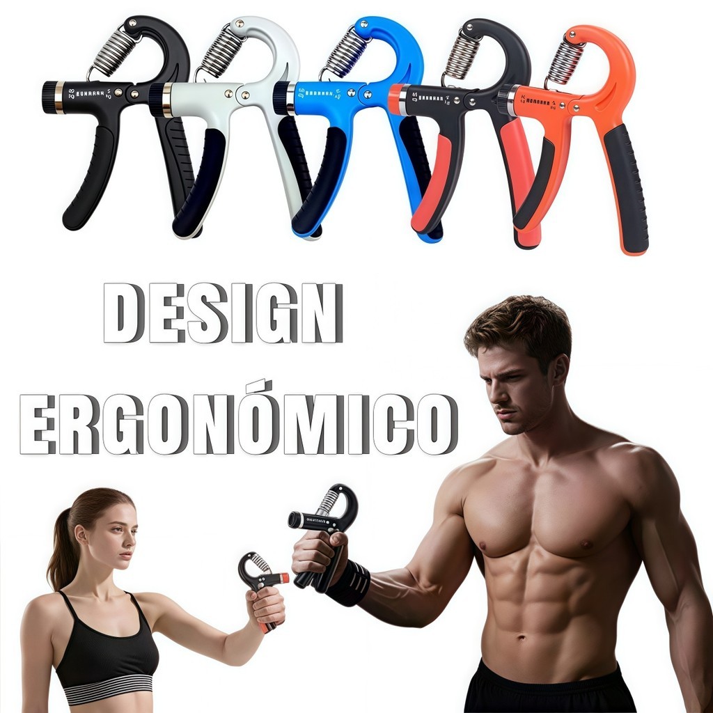 Hand Grip Flexor De Punho Exercício Para Mãos Ajustável Mola Treinar Antebraço 5~60kg