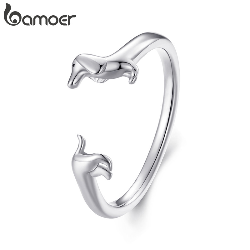 Anel Aberto Bamoer Tamanho Ajustável Dachshund Requintado Joias Da Moda Presentes Para Mulheres em Oferta na Shopee