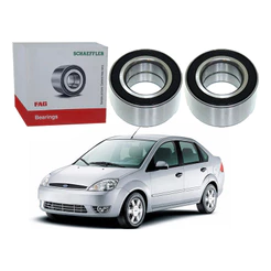 Par Rolamento Roda Dianteiro Fiesta Sedan 1.6 2003 A 2006