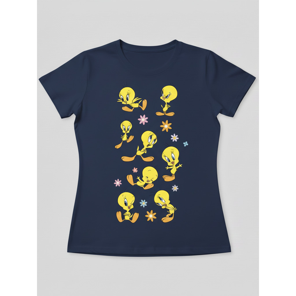 Tshirt Feminina Piu Piu Amarelo Estilosa Estampada Lançamento Camiseta 100% Algodão Camisetão Camisa-Estampaê