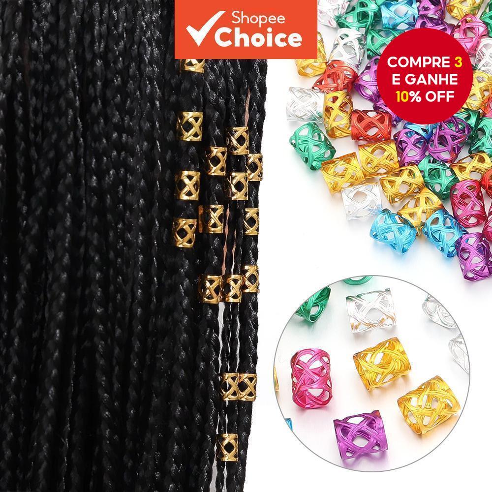 50 Peças De Grampos De Cabelo Com Punhos De Trança Ajustáveis Miçangas-Novos Acessórios Para Mulheres E Meninas em Oferta na Shopee