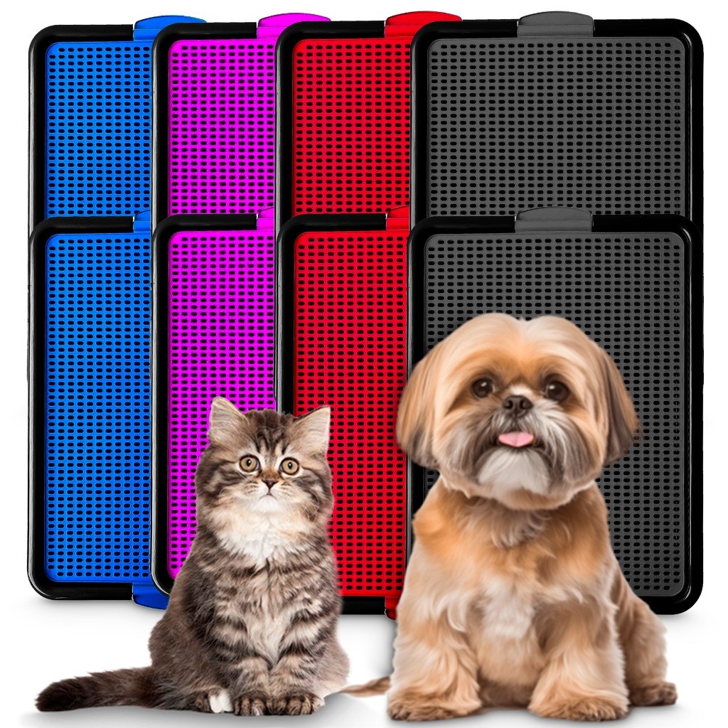 Kit 2 Tapetes Sanitários Canino Higiênico Educa Pet Tapete Lavável Banheiro Pet