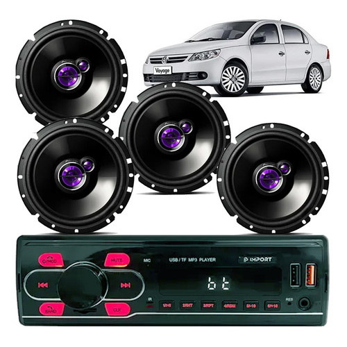 Rádio Mp3 Usb Alto Falante Pioneer 5 E 6 Polegada G5 G6 G7