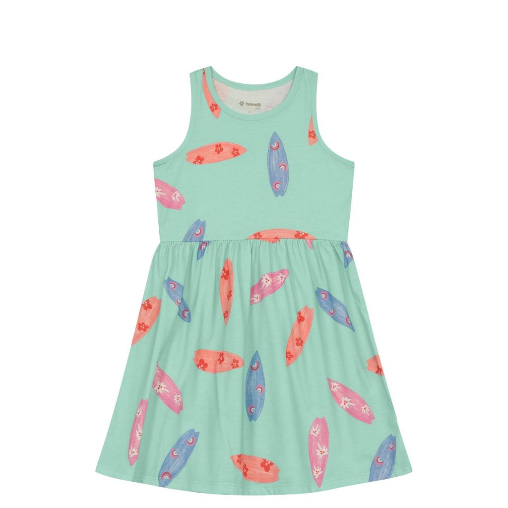 Vestido infantil menina praiano Brandili -Azul