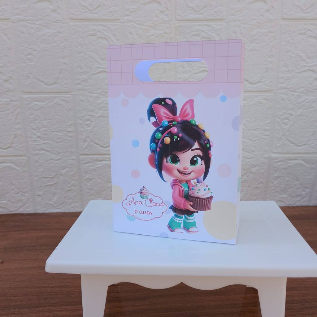 PEGUE E MONTE Lembrancinha FESTA ANIVERSARIO  Sacolinha PP Personalizada Boca de Palhaço VANELOPE