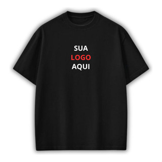 Camisa Oversized Personalizada Sua Arte Logo Marca Premium em Oferta na Shopee