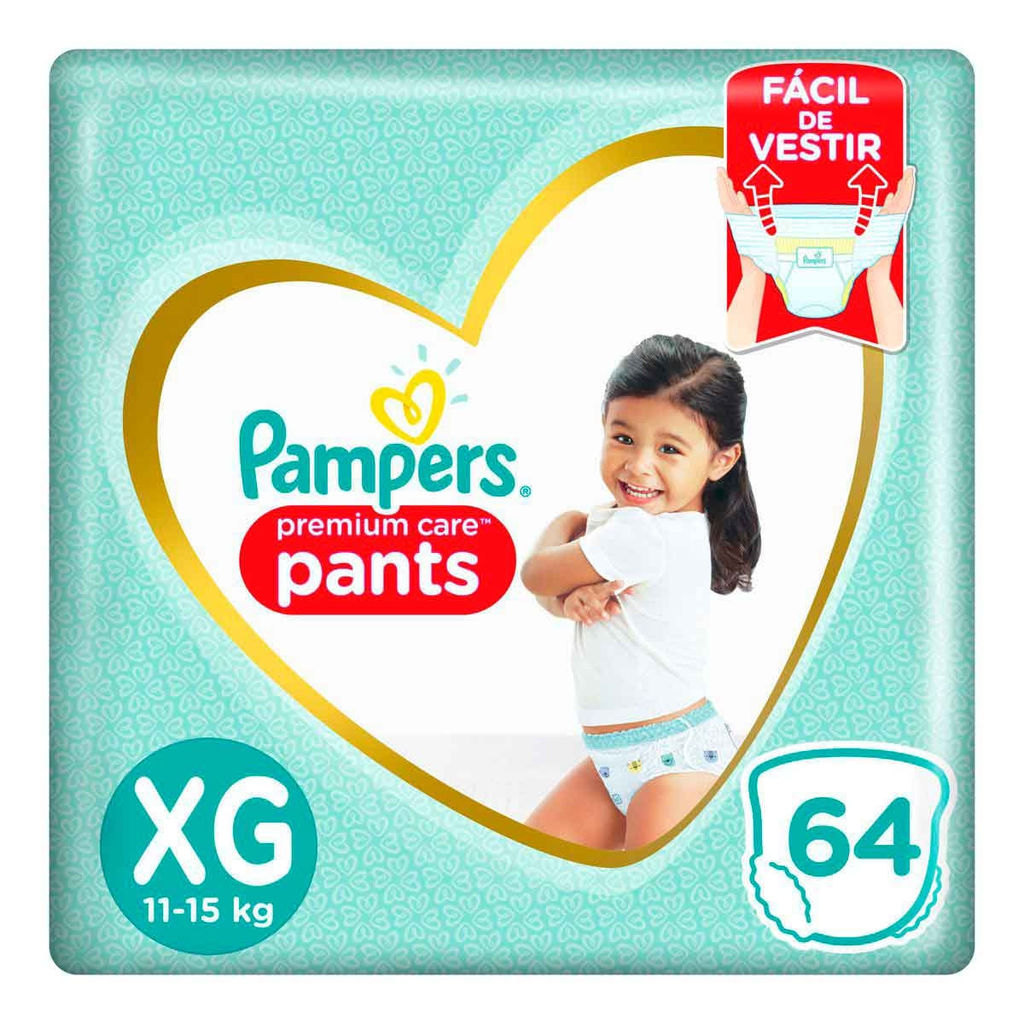 Fralda Descartável Pampers Premium Care Pants XG 64 Unidades em Oferta na Shopee