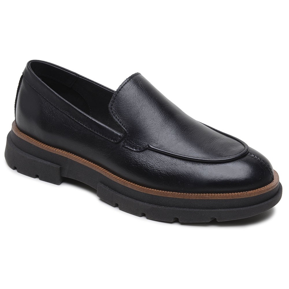 Mocassim Masculino Loafer Alt Eleva Couro Salto 3cm Macio