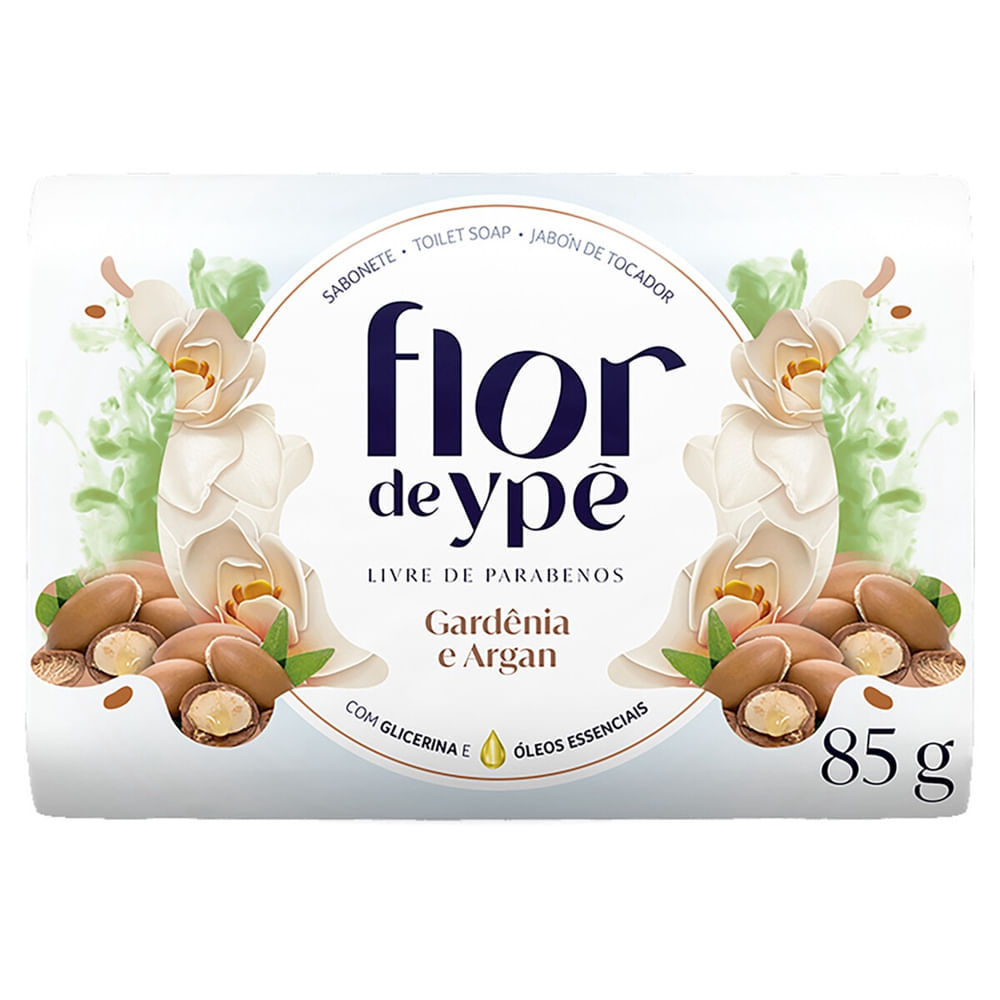 Sabonete Flor Ypê Gardênia e Argan 85g em Oferta na Shopee