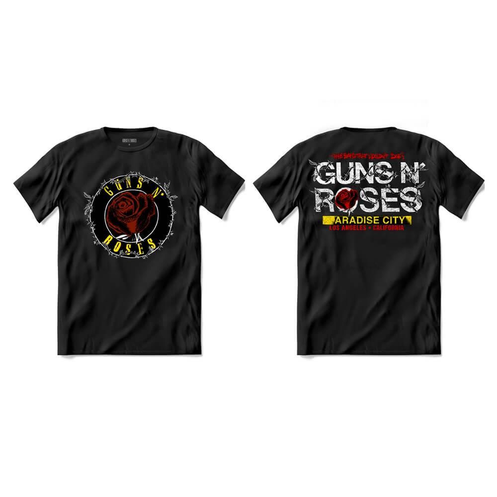 Camiseta Guns N Roses - Paradise City Tee (Frente e Verso) em Oferta na Shopee