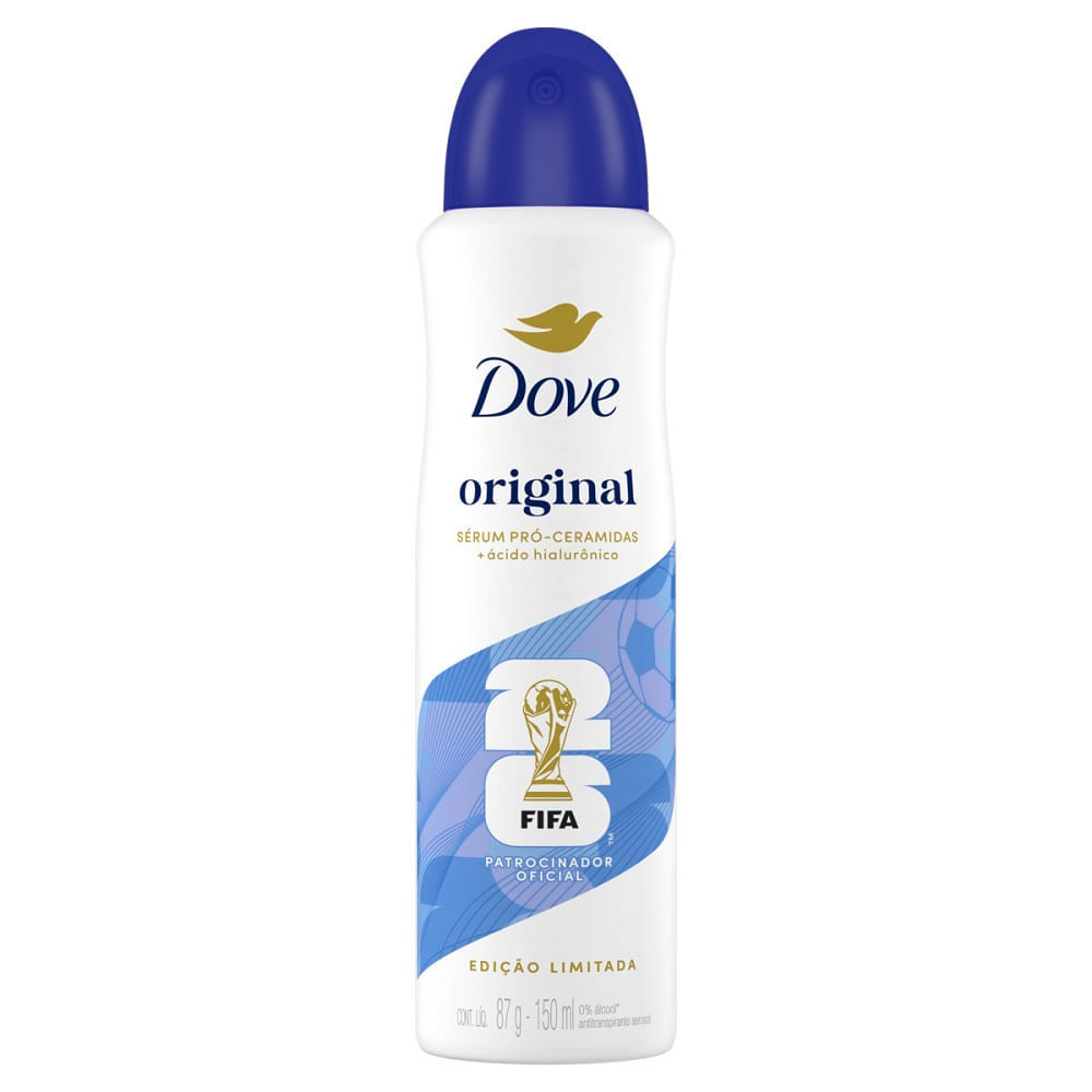 Desodorante Antitranspirante Aerosol Dove Original 150ml em Oferta na Shopee