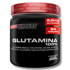 Glutamina 100% Pura 300g - Desempenho e Saúde - Bodybuilders