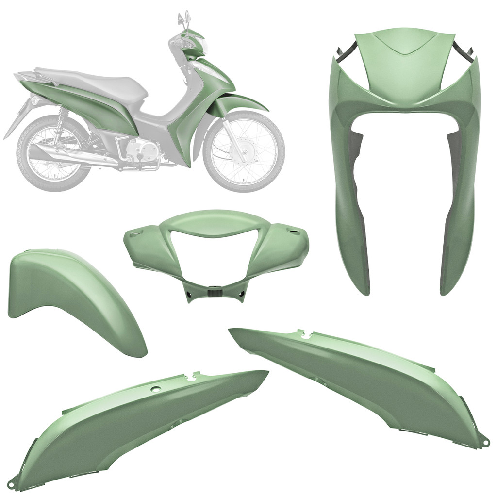 Kit Carenagem 4 Peças Pro Tork Biz 125 2011/13 Original