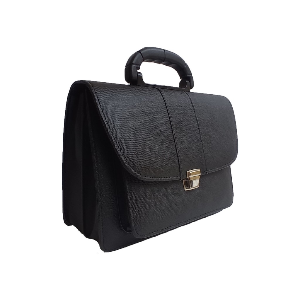 Pasta Bolsa CCB Tripla 28cm Preta Linho Rava R1771-A AP