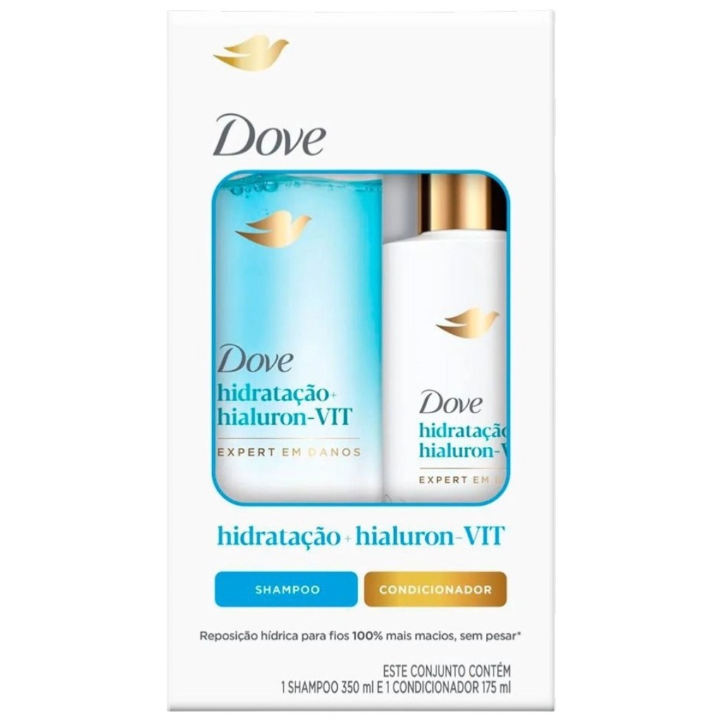 Kit Shampoo + Condicionador Hidratação + Hialuron-VIT - Dove