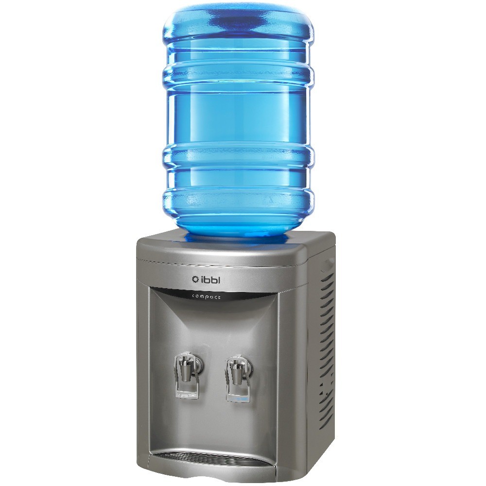 Bebedouro de mesa refrigerado por compressor para garrafão de 10 ou 20 L prata Compact FN2000 IBBL