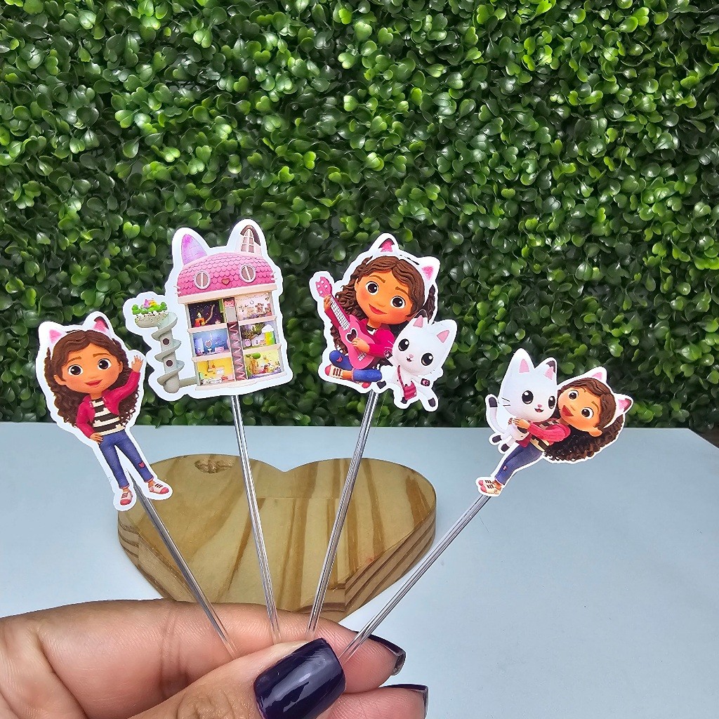 Topper Tag para Docinhos  A CASA MÁGICA DA GABBY - Personalizados - Festa infantil - Aniversário