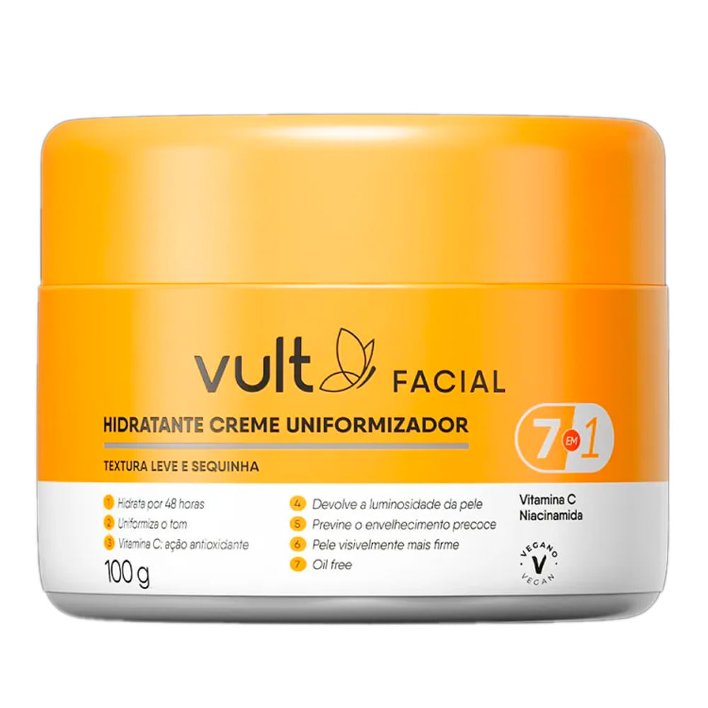 Creme Hidratante Facial Vult Uniformizador 100g
