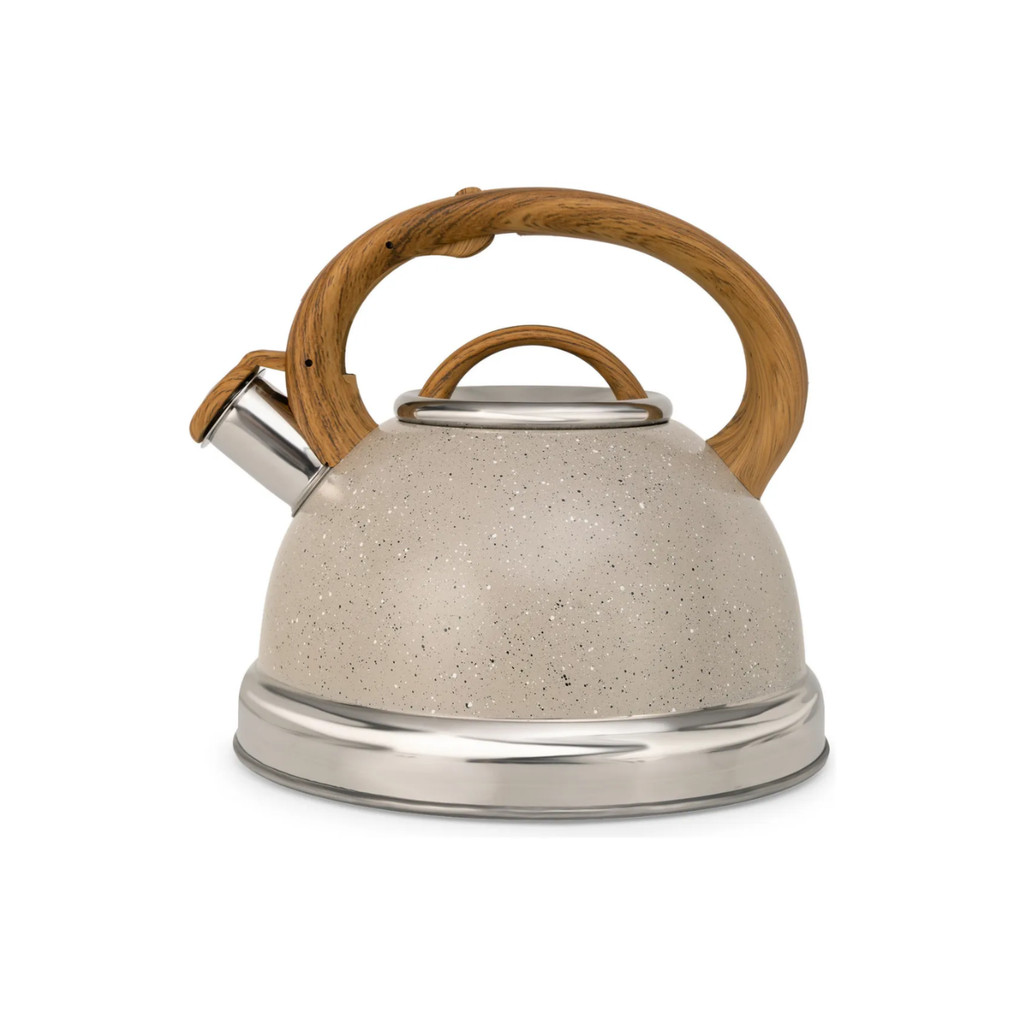 Chaleira 3 Litros com Apito Clydepark Oster Inox Marmorizada Cinza em Oferta na Shopee