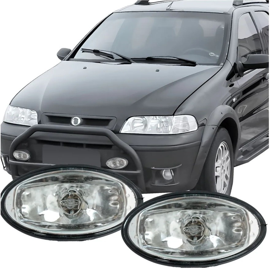 Farol Milha Auxiliar Parachoque Fiat Strada Palio Weekend Adventure 2001 2002 2003 2004