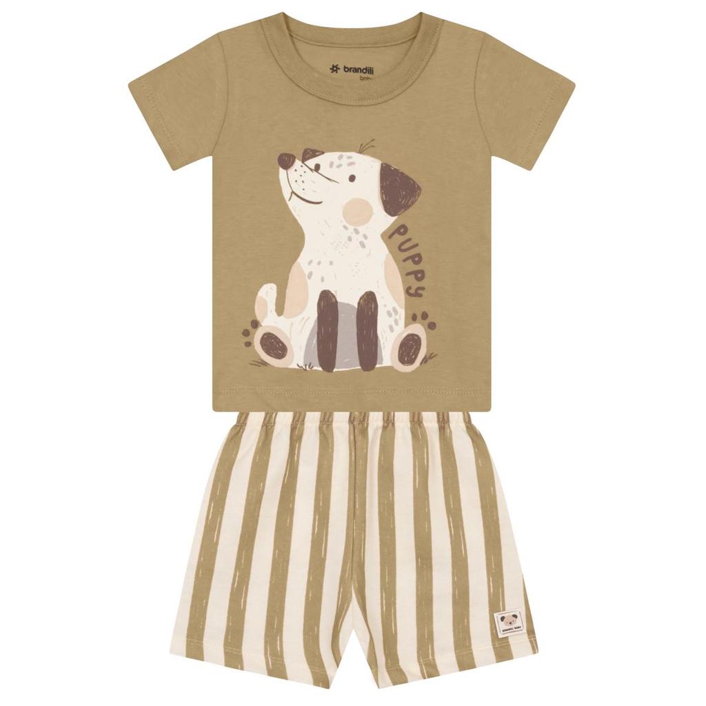 Conjunto bebê menino de cachorrinho Brandili Baby