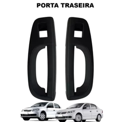 Moldura Puxador Vidro Eletrico Gol Voyage G5 G6 G7 Traseiro 2008 2009 2010 2011 2012 2013 2014 2015 2016