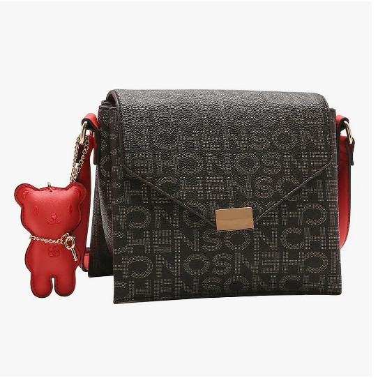 Bolsa Feminina Monograma Chenson Original + Chaveiro Ursinho