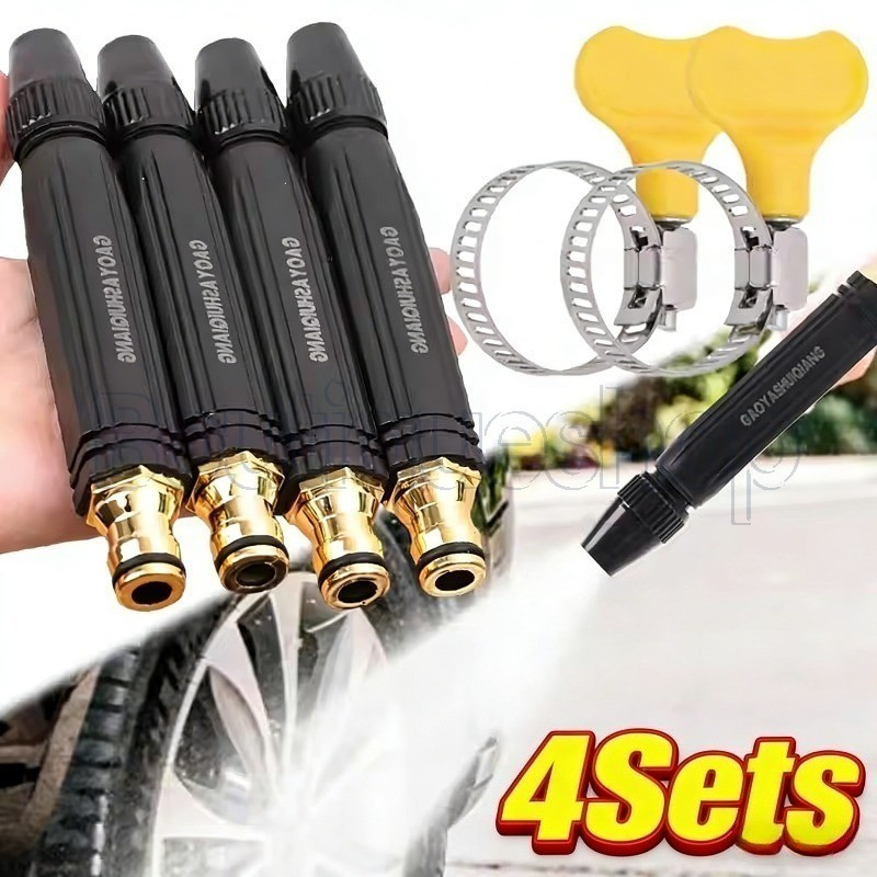 4/1 Conjunto De Bicos De Pistola De Água Para Lavagem De Carros De Alta Pressão-Jato De Spray Ajustável-Portátil , Multi