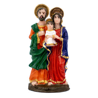 Escultura Sagrada Família 8,5 cm em Resina em Oferta na Shopee