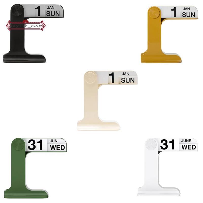 Calendário Flippable De Mesa Rotativo Arte Artesanato Ornamentos Decoração Para Casa Peças Reposição Acessórios Sala Est