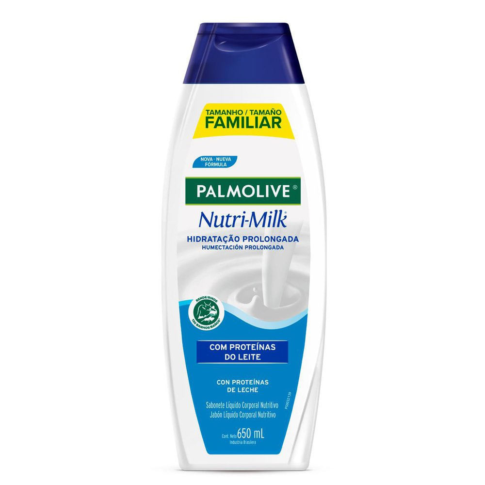 Sabonete Líquido para Corpo Palmolive Nutri-Milk Hidratação Prolongada 650ml em Oferta na Shopee